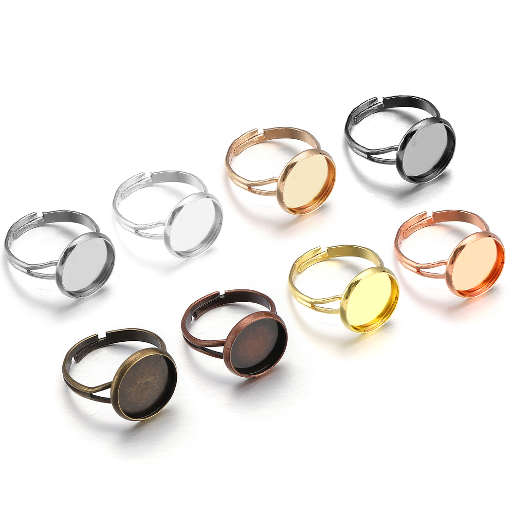 Ring Set Adjustable - 10Pcs/Lot Adjustable Blank Ring Base Fit