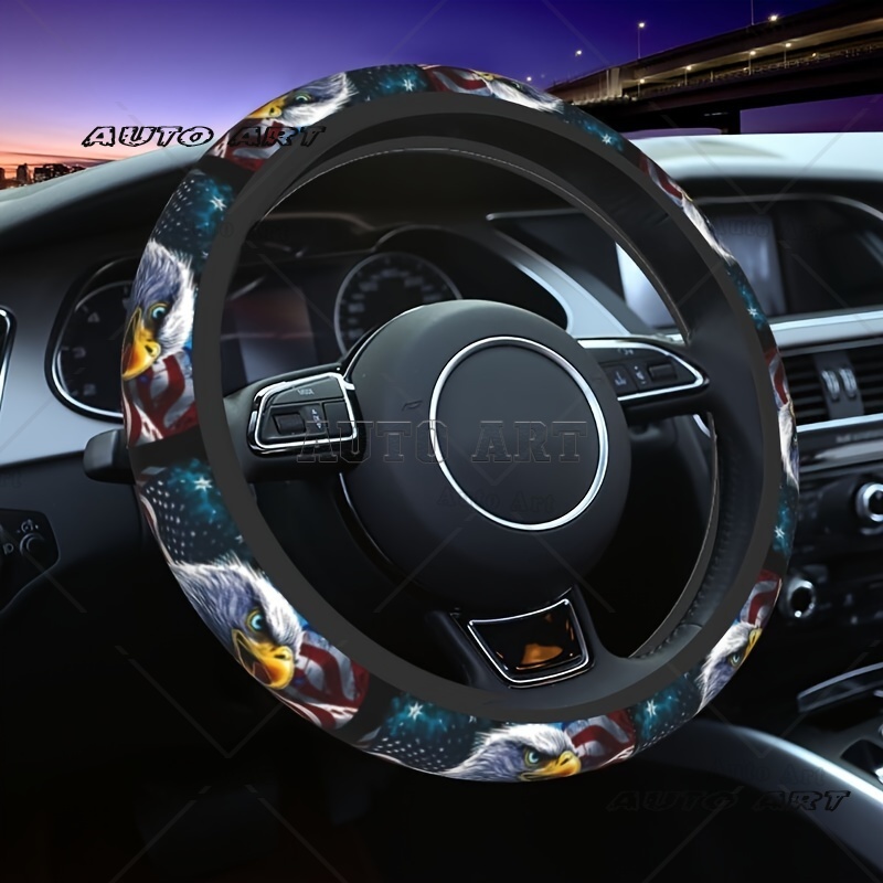 Women'S Eagles Accessories - American Bald Eagle Print Steering Wheel