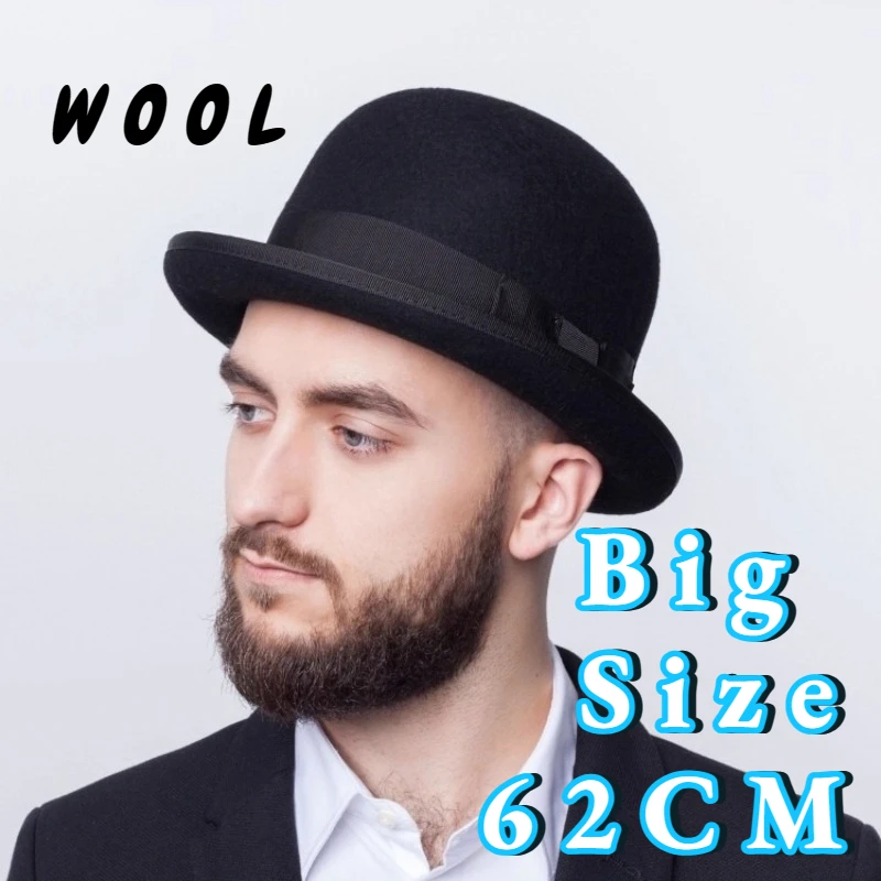 Women'S Victorian Era Accessories - 100% Wool Bowler Hat for Men