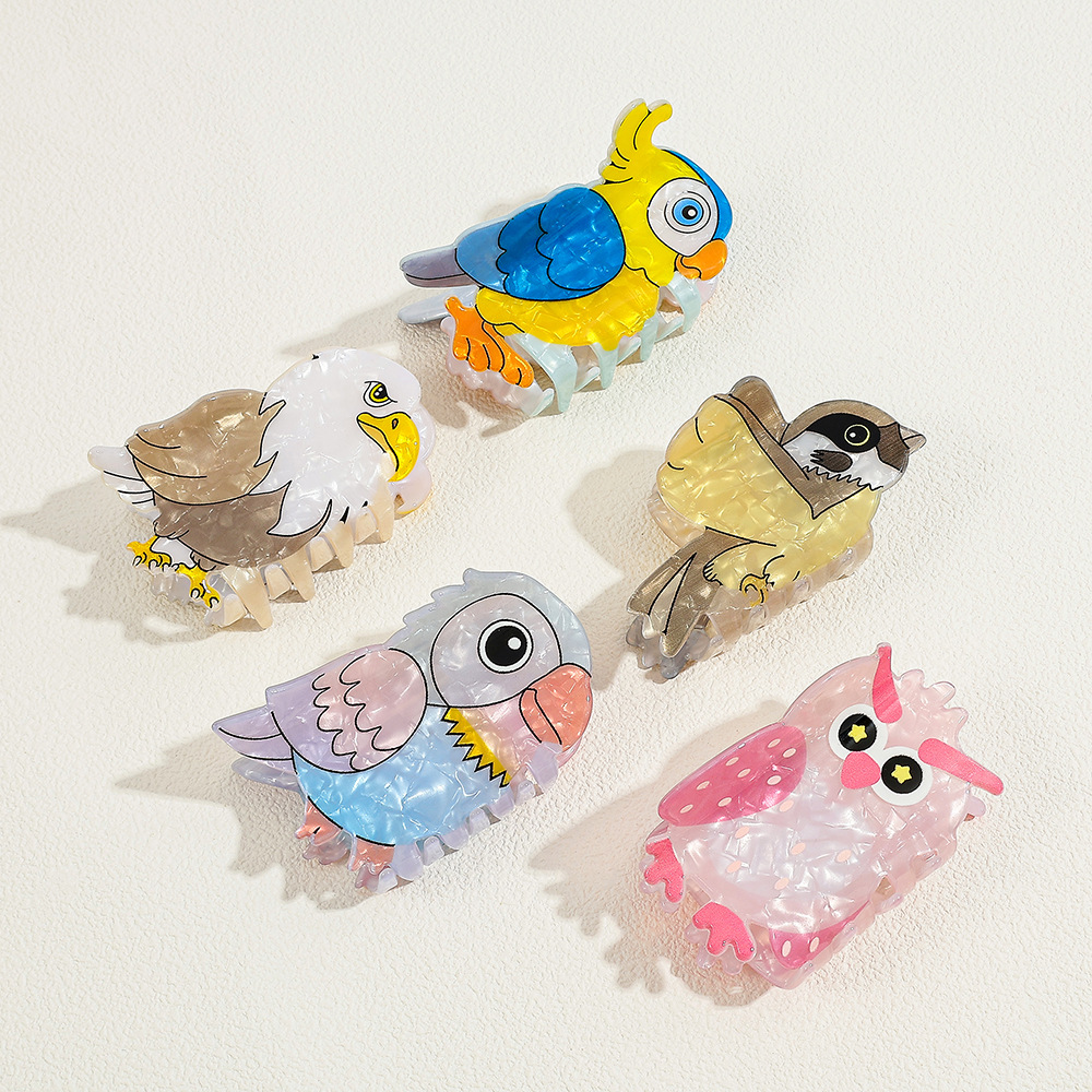 Cute Cartoon Bird Acrylic Hair - огляд і ціна Women'S Eagles Accessories