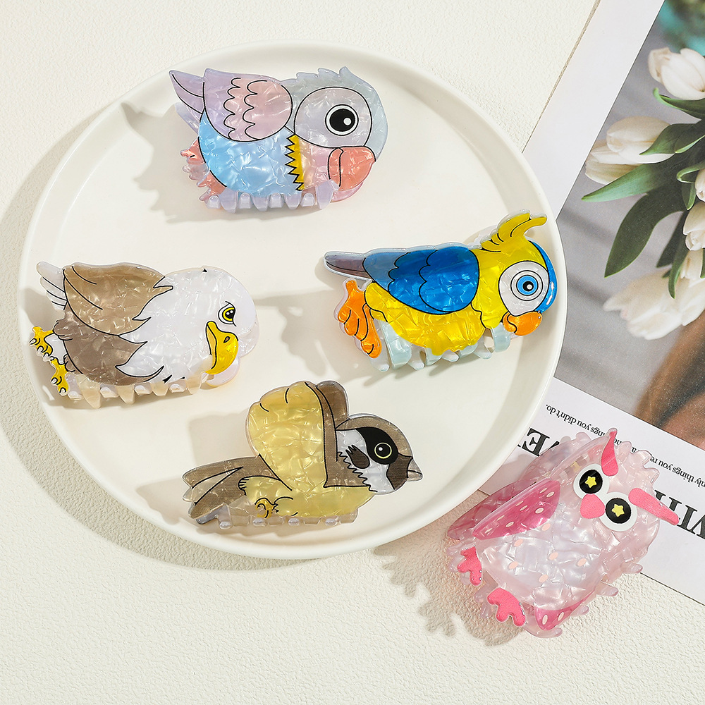 Cute Cartoon Bird Acrylic Hair - огляд і ціна Women'S Eagles Accessories