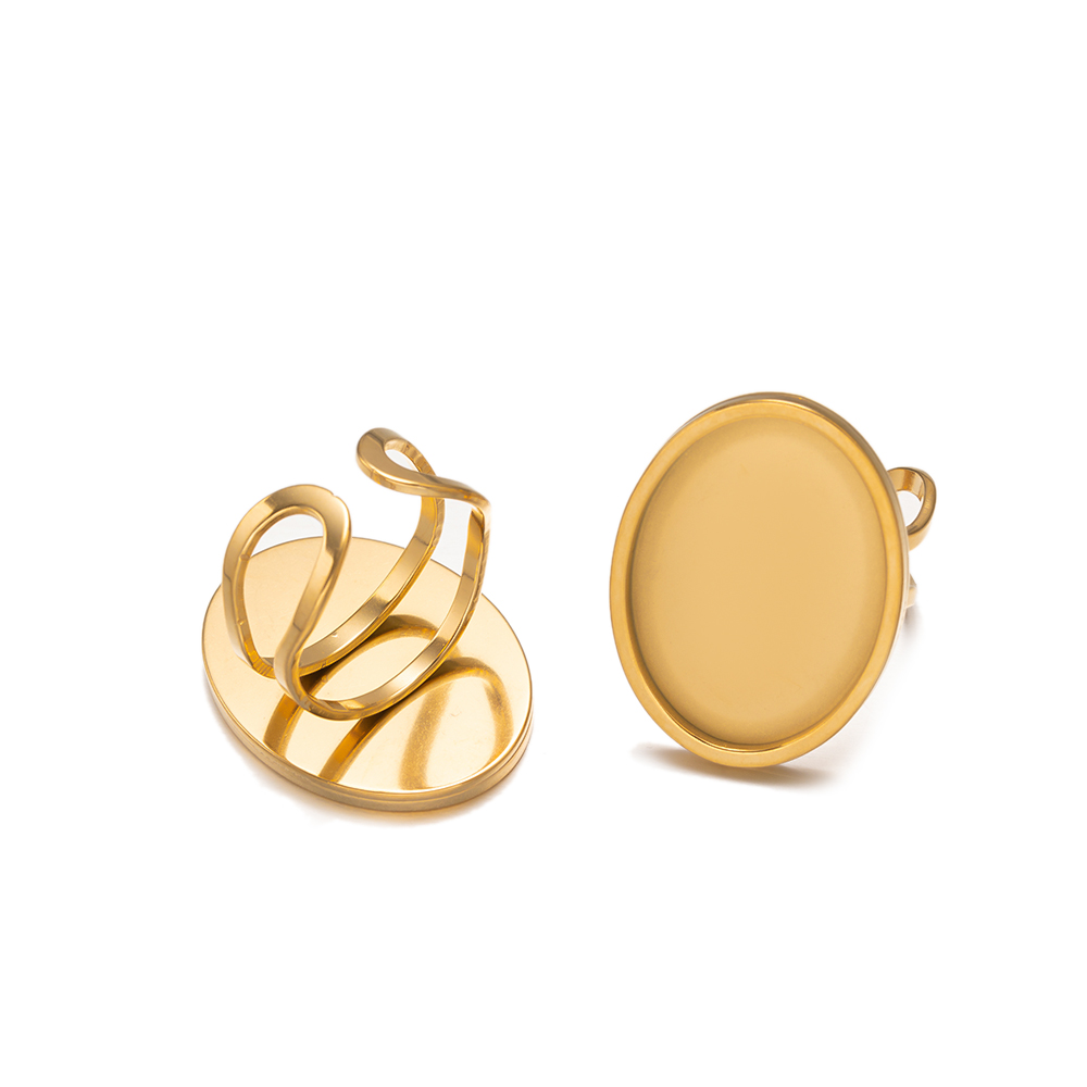 4Pcs Stainless Steel Golden Bl - огляд і ціна Ring Set Adjustable