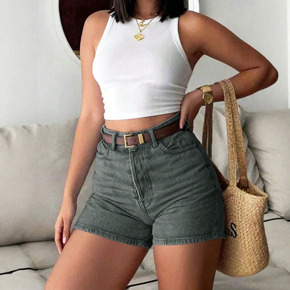 Women Summer Denim Shorts High - огляд і ціна Women'S Jeans Accessories