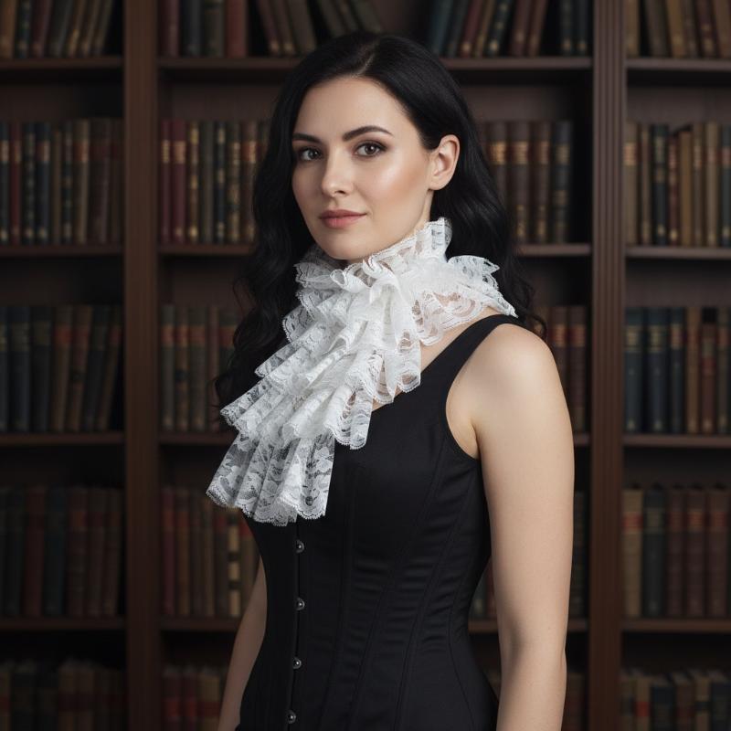 Elegant Detachable Lace Jabot  - огляд і ціна Women'S Victorian Era Accessories