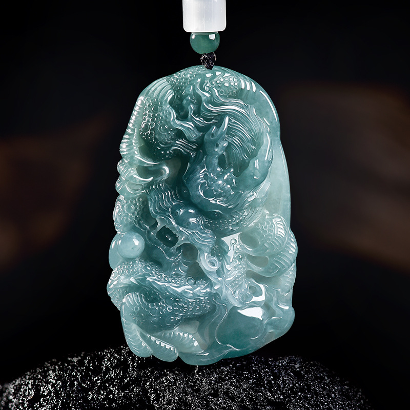 Natural Burmese Jadeite Dragon - огляд і ціна Accessories Woman