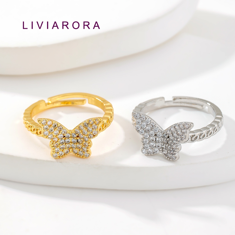 1/2/4Pcs 18K Gold Plated Brass - огляд і ціна Ring Set Adjustable