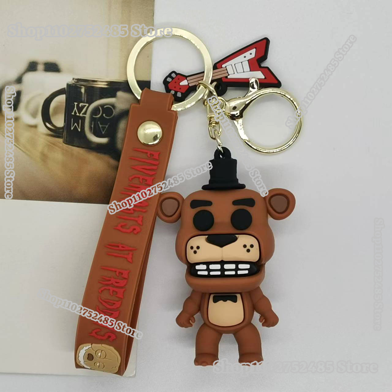 5pcs Cartoon Anime FNAF Figure - огляд і ціна Women'S Key Accessories