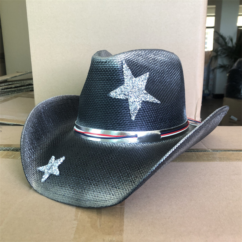Cowboy hat black eagle accesso - огляд і ціна Women'S Eagles Accessories