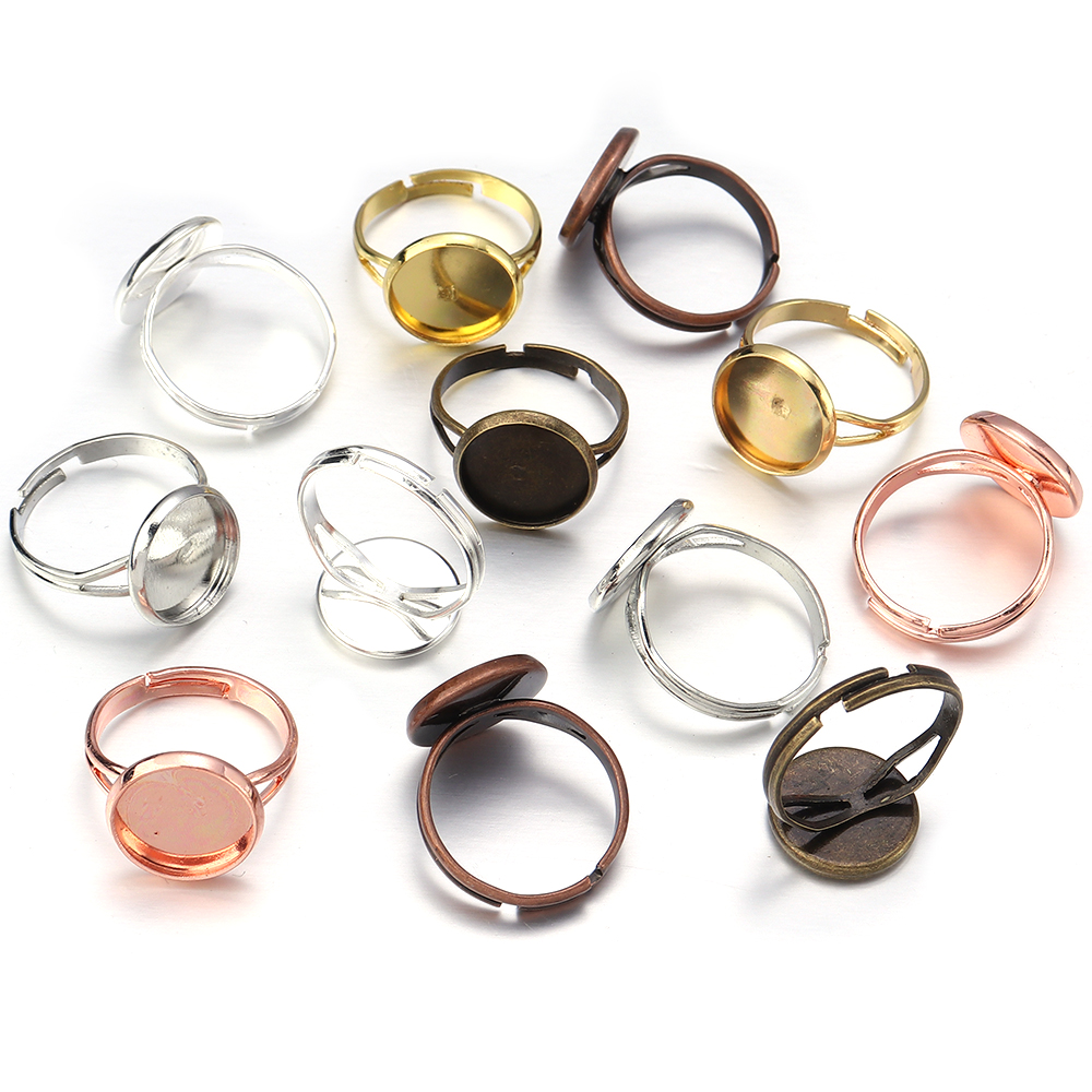 10Pcs/Lot Adjustable Blank Rin - огляд і ціна Ring Set Adjustable