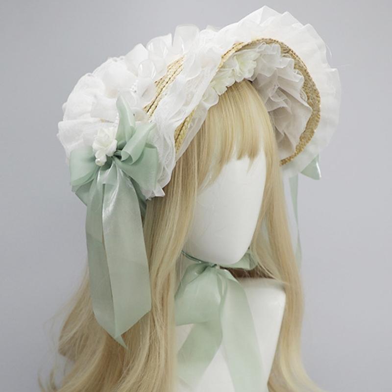 Y3NE Victorian Lace Bonnet Hat - огляд і ціна Women'S Victorian Era Accessories