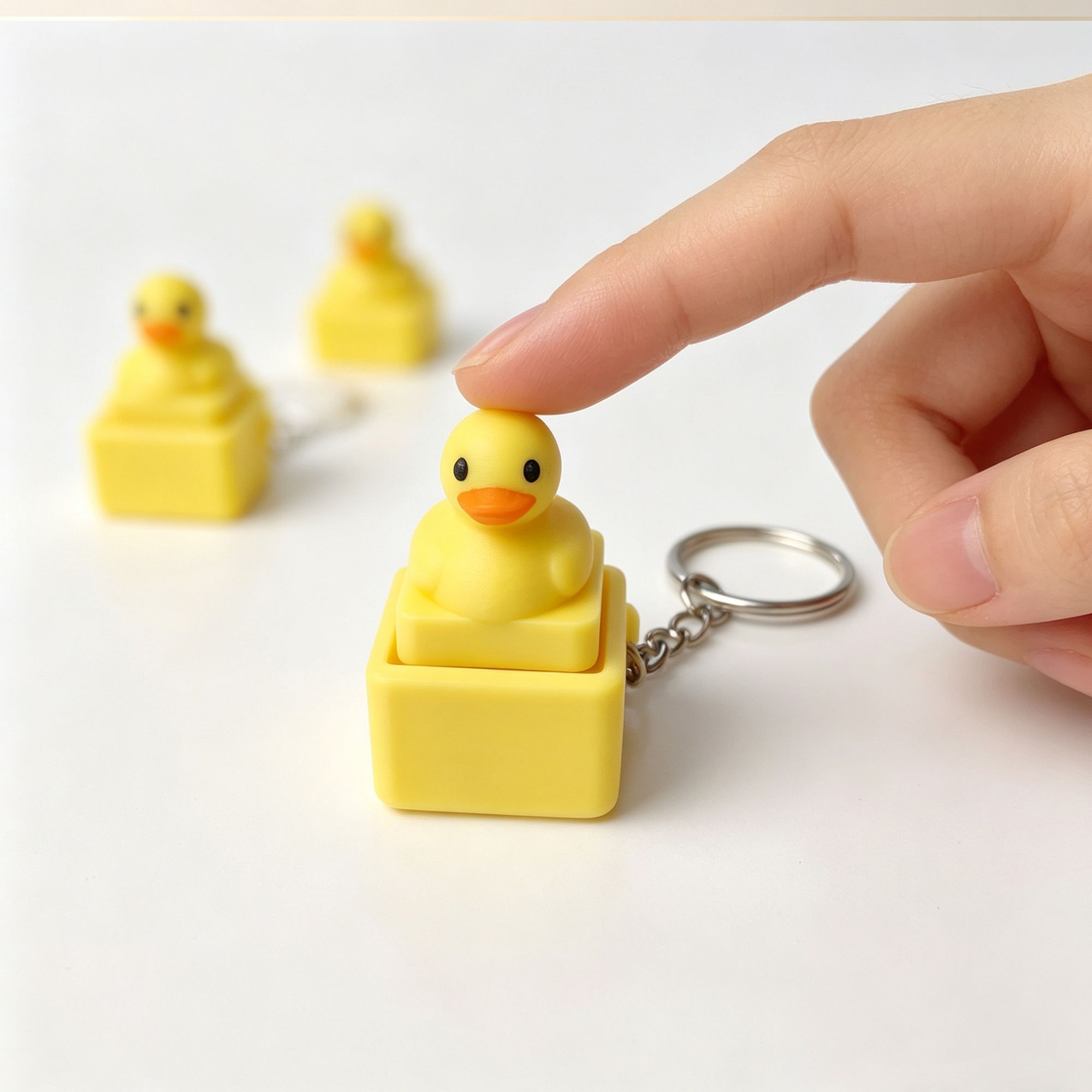 Cute Yellow Duck Press Keychai - огляд і ціна Women'S Key Accessories