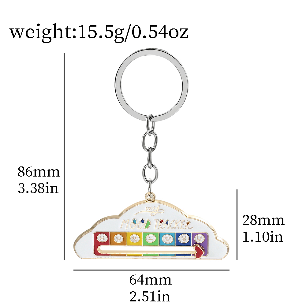 Cloud Shape Keychain Sliding I - огляд і ціна Women'S Key Accessories
