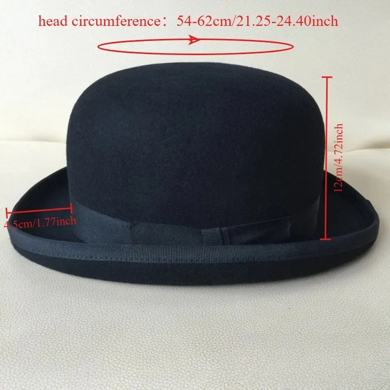 100% Wool Bowler Hat for Men B - огляд і ціна Women'S Victorian Era Accessories