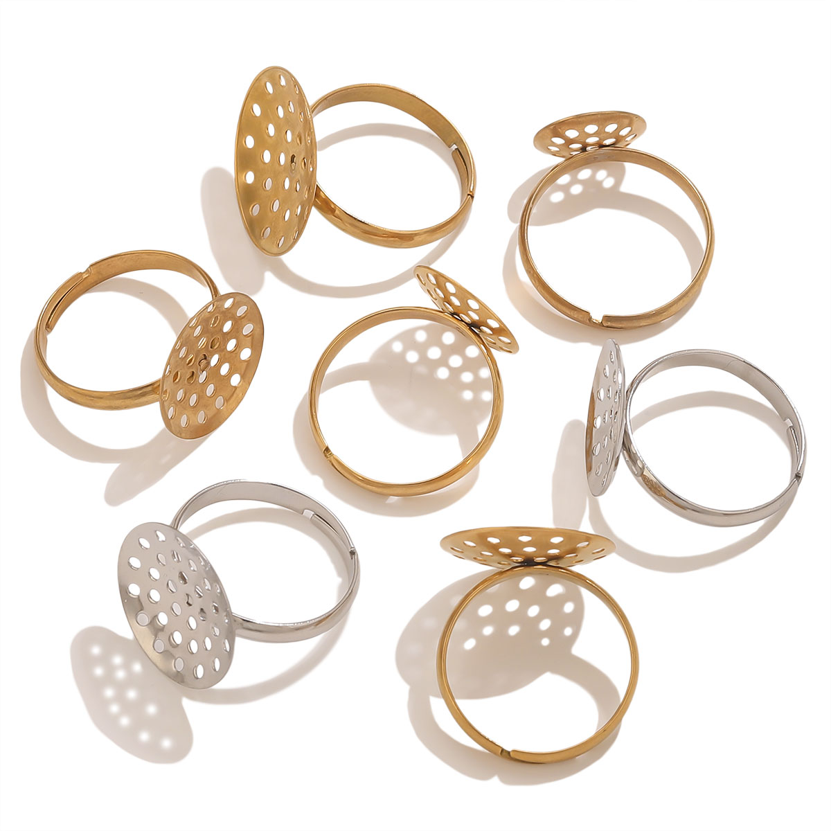 10pcs/lot Stainless Steel Ring - огляд і ціна Ring Set Adjustable