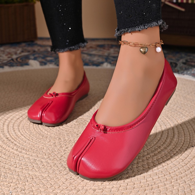Women Cozy Leather Flats Split - огляд і ціна Women'S Jeans Accessories