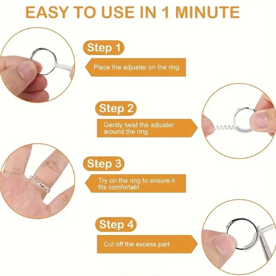4/8pcs-Ring Size Adjuster-Invi - огляд і ціна Ring Set Adjustable