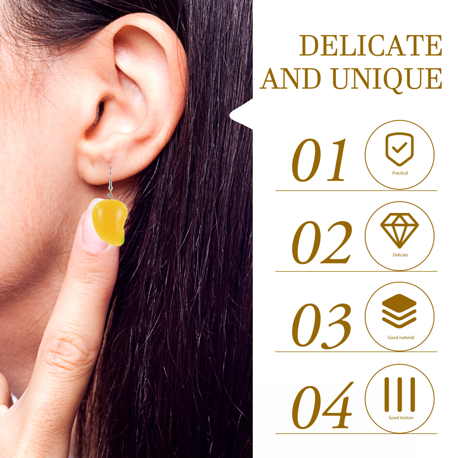 1Pair Mango Earrings Women Cre - огляд і ціна Women'S Accessories Mango