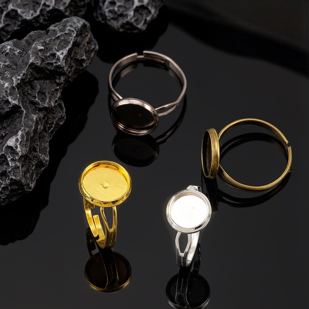 10pcs/lot Adjustable Blank Rin - огляд і ціна Ring Set Adjustable