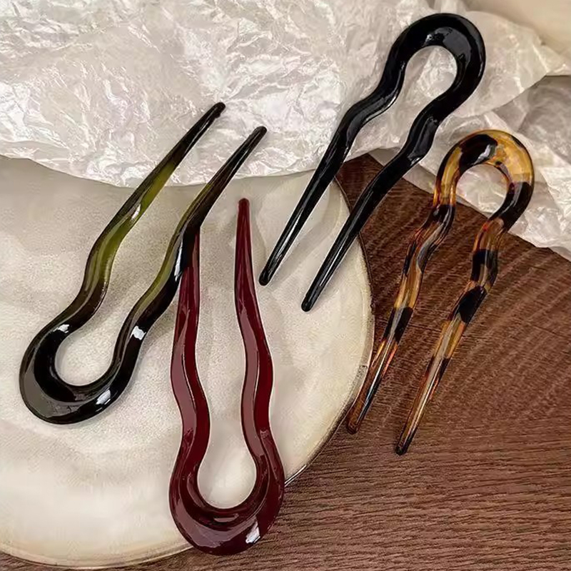 Elegant Acrylic U-shaped Hairp - огляд і ціна Women Accessories Wholesale