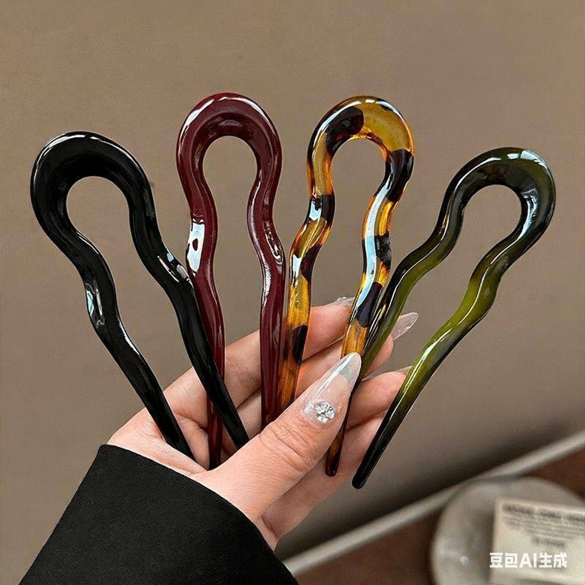 Elegant Acrylic U-shaped Hairp - огляд і ціна Women Accessories Wholesale