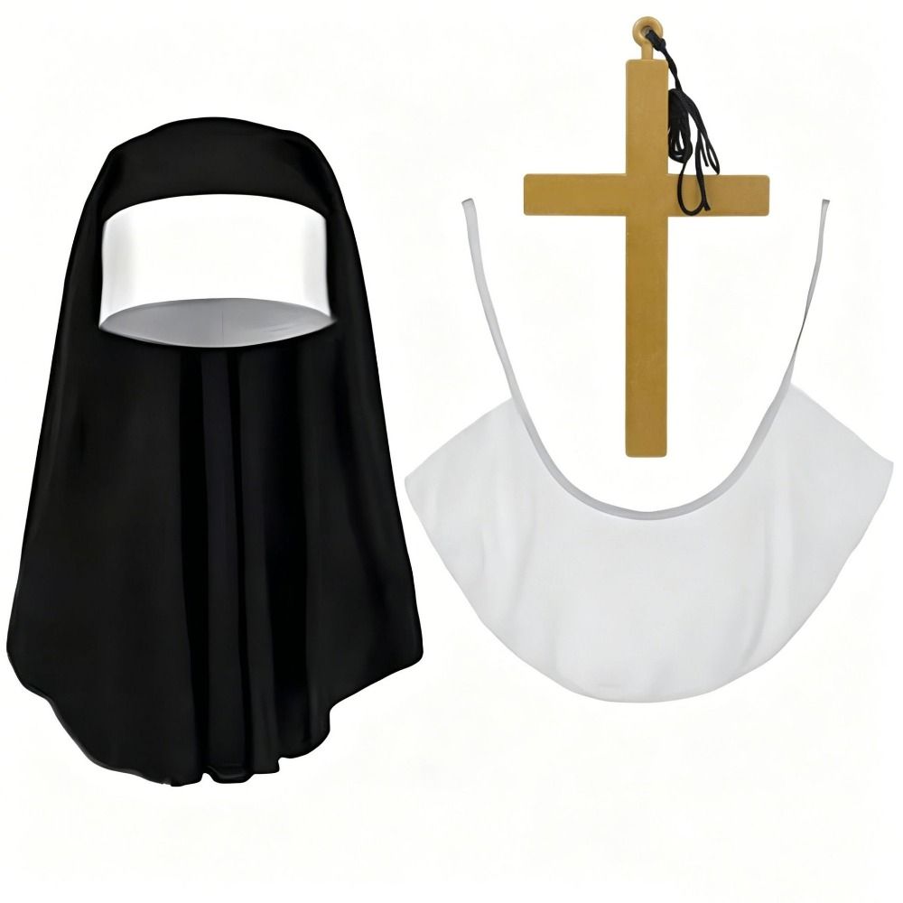 1/3Pcs Creative Nun Costume Se - огляд і ціна Women'S Victorian Era Accessories