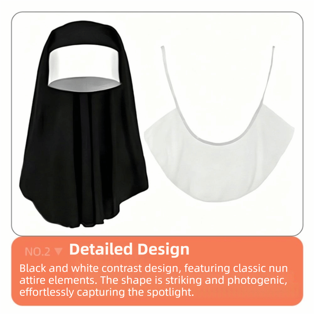 1/3Pcs Creative Nun Costume Se - огляд і ціна Women'S Victorian Era Accessories