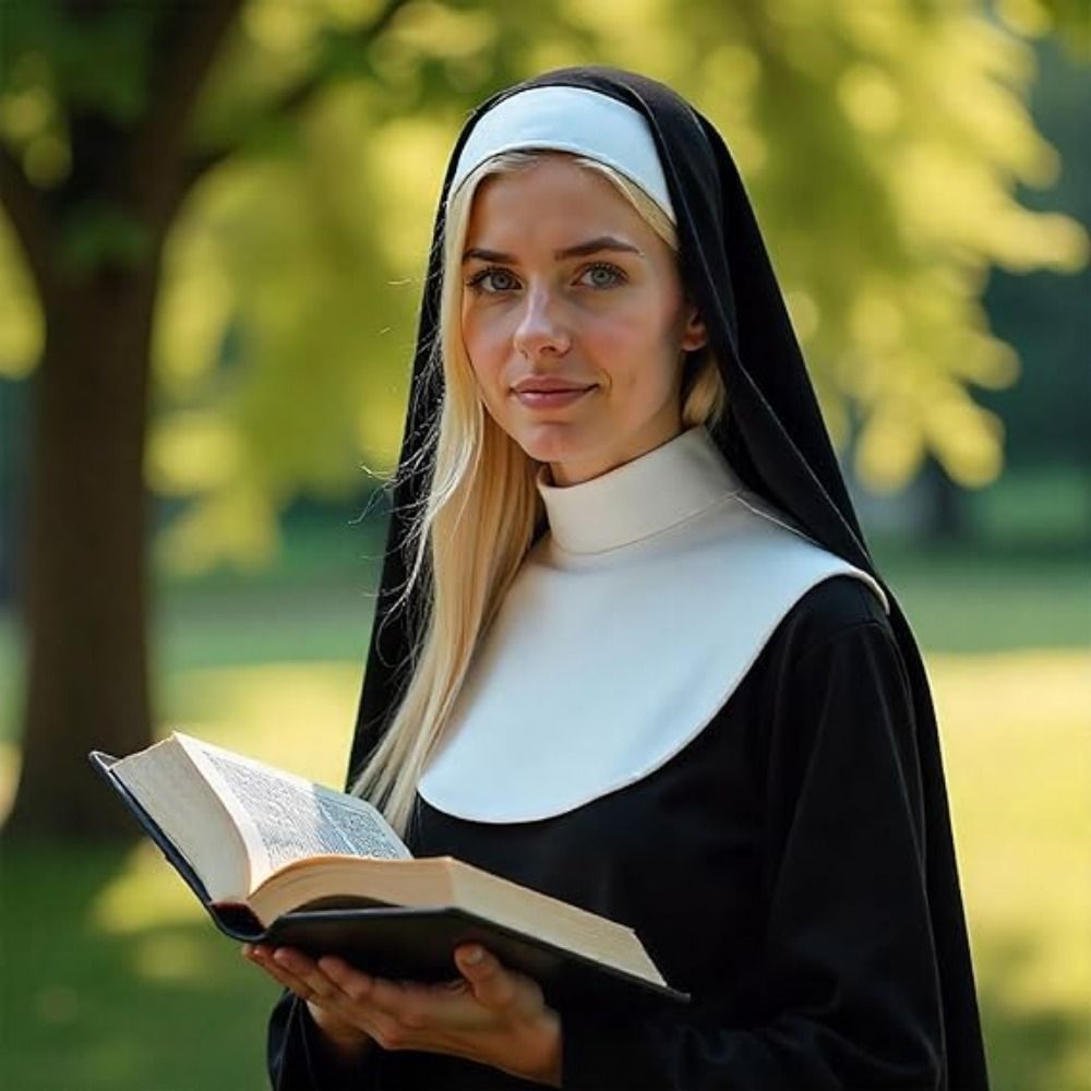 1/3Pcs Creative Nun Costume Se - огляд і ціна Women'S Victorian Era Accessories