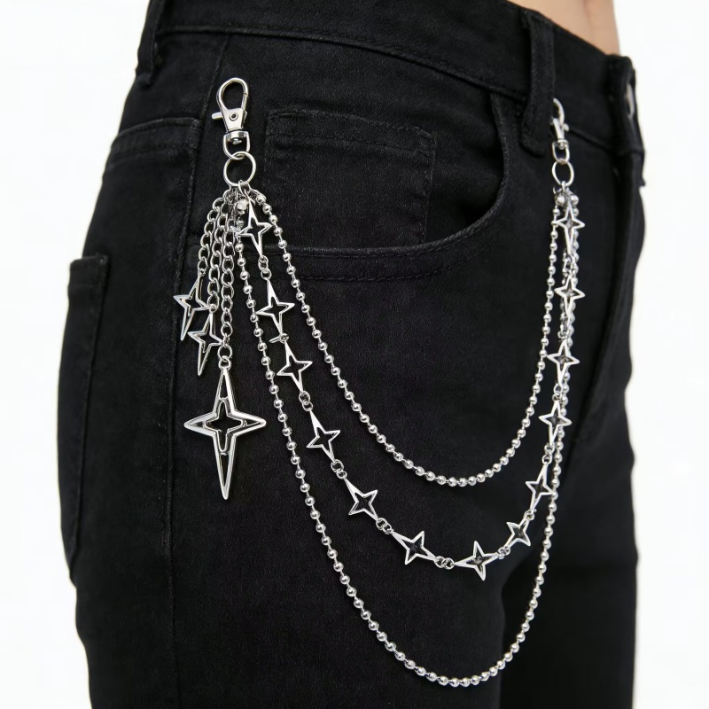 Women Punk Hip Hop Multilayer  - огляд і ціна Women'S Jeans Accessories