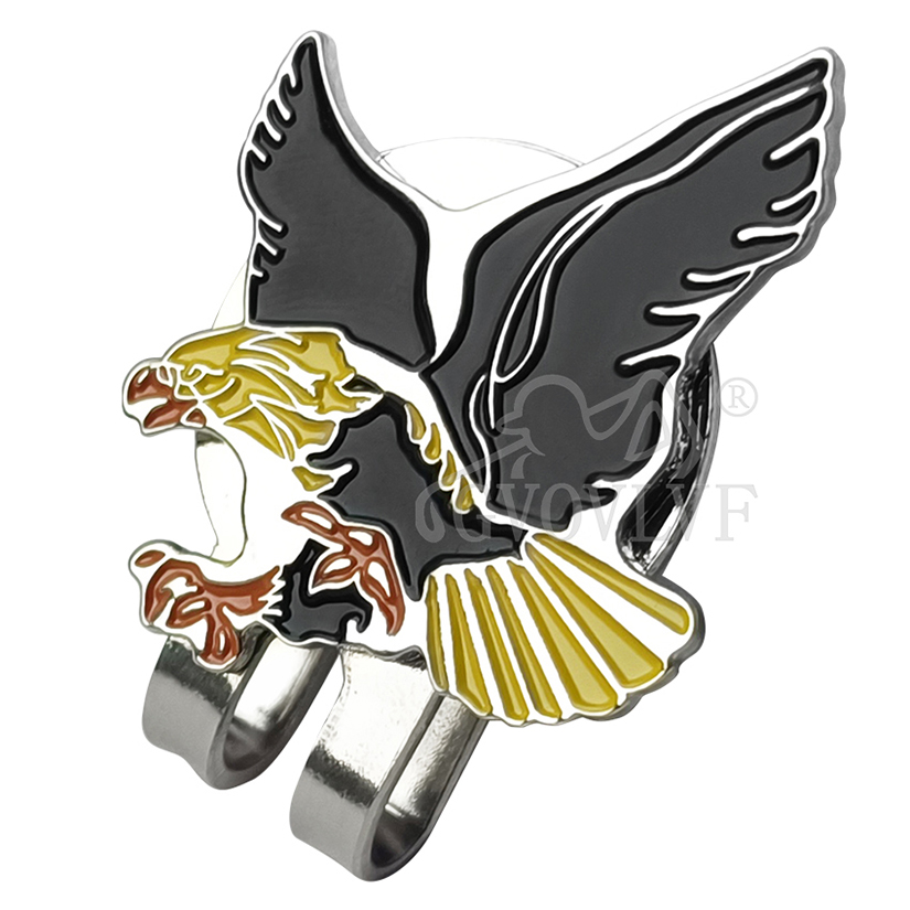 1pc Yellow Eagle Golf Hat Clip - огляд і ціна Women'S Eagles Accessories