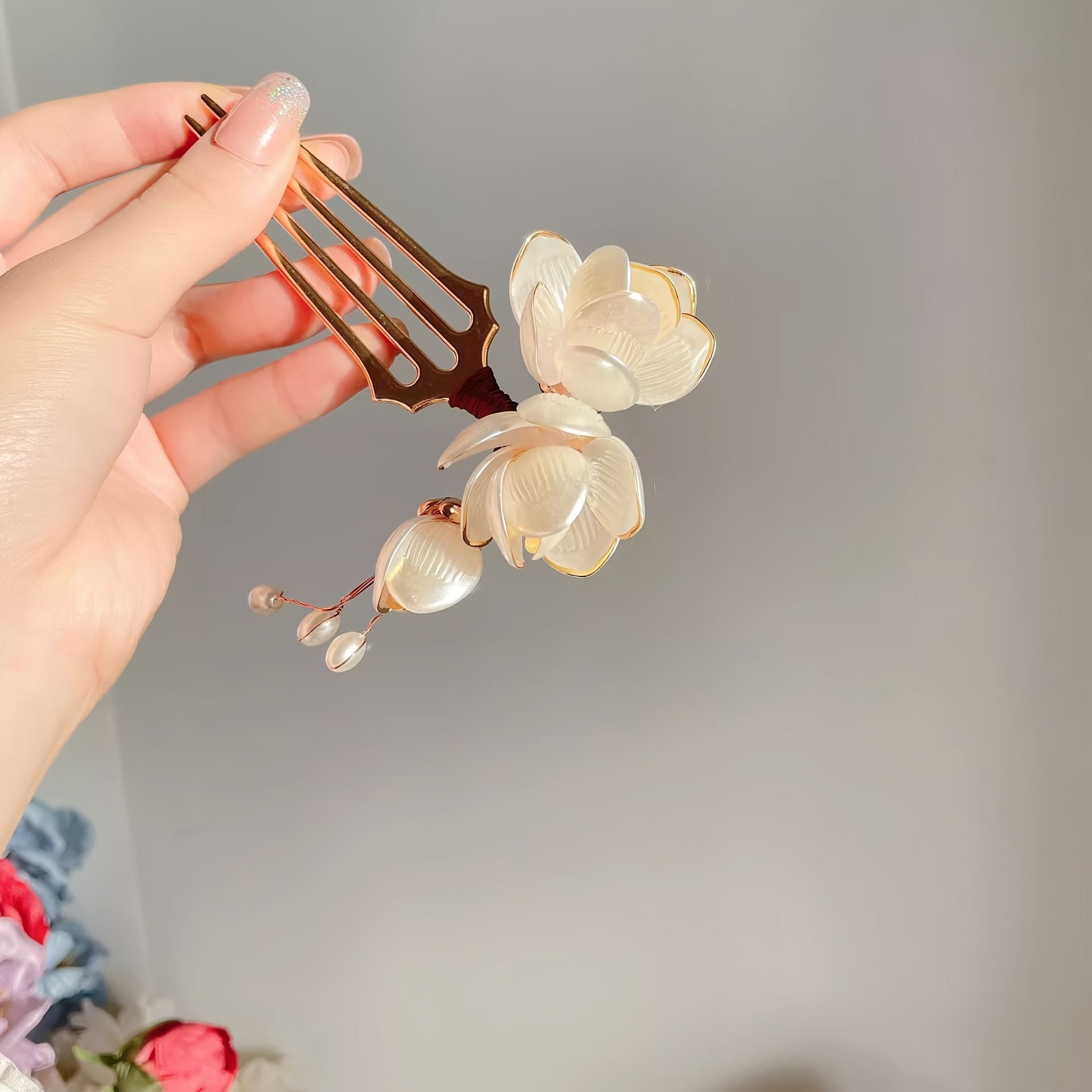 Chinese Style Shell Magnolia F - огляд і ціна Women Accessories Wholesale